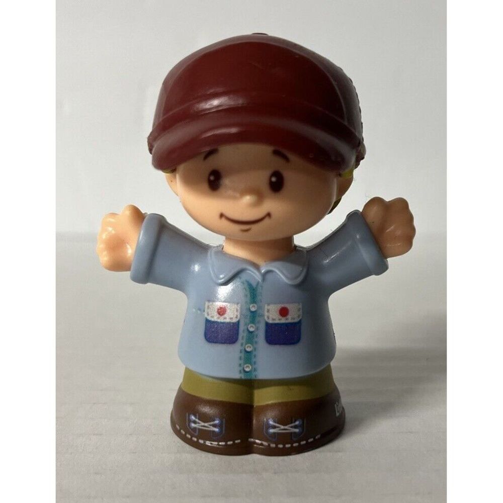 Fisher Price Little People 2016 Helpful Harvester Boy Man Ball Cap Hat Blonde